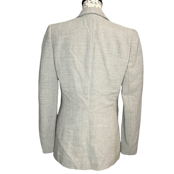 Armani vintage made in Italy one button blazer virgin wool blend taupe 8 - Picture 2 of 5